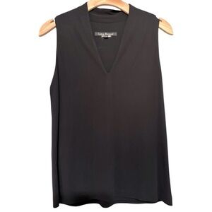 Lida Baday Vintage Women’s Size M Black Sleeveless Drapey Tank Top Blouse